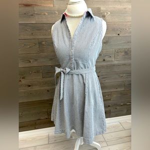 Cynthia Rowley Seersucker Shirt Dress 6